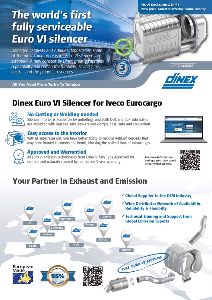 Euro VI Silencer for Iveco Eurocargo